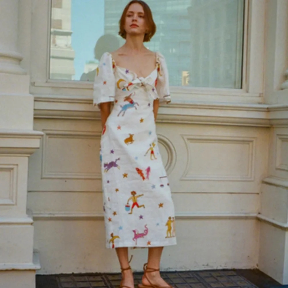 RHODE Whimsical Print Pablo Dress